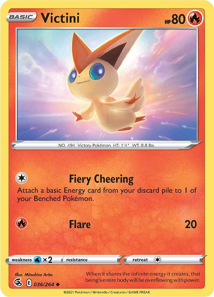 Victini (036/264) [Sword & Shield: Fusion Strike] | Chromatic Games