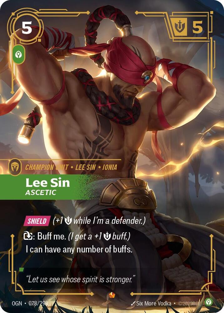 Lee Sin - Ascetic 078/298 (Origins)  - Foil | Chromatic Games