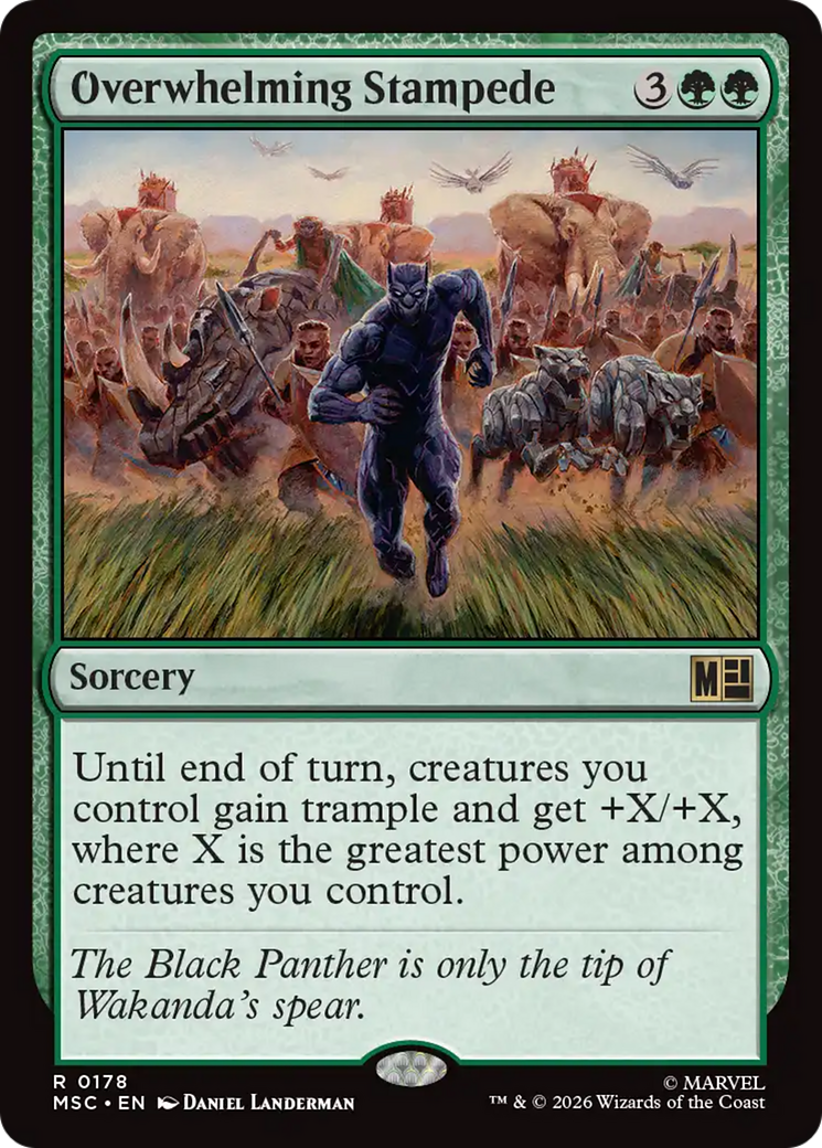 Overwhelming Stampede (Surge Foil) [Marvel Super Heroes Commander] | Chromatic Games