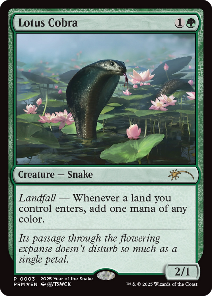 Lotus Cobra (Year of the Snake 2025) [Standard Showdown Promos] | Chromatic Games