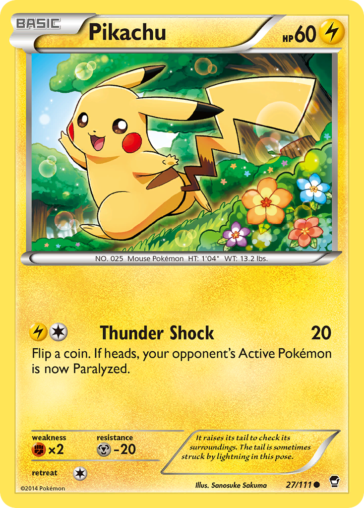 Pikachu (27/111) [XY: Furious Fists] | Chromatic Games