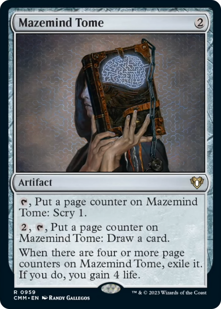 Mazemind Tome [Commander Masters] | Chromatic Games