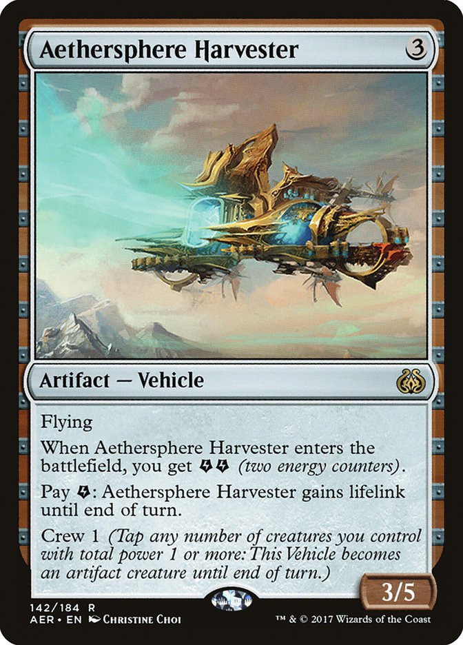Aethersphere Harvester 142/184 (Aether Revolt)  | Chromatic Games