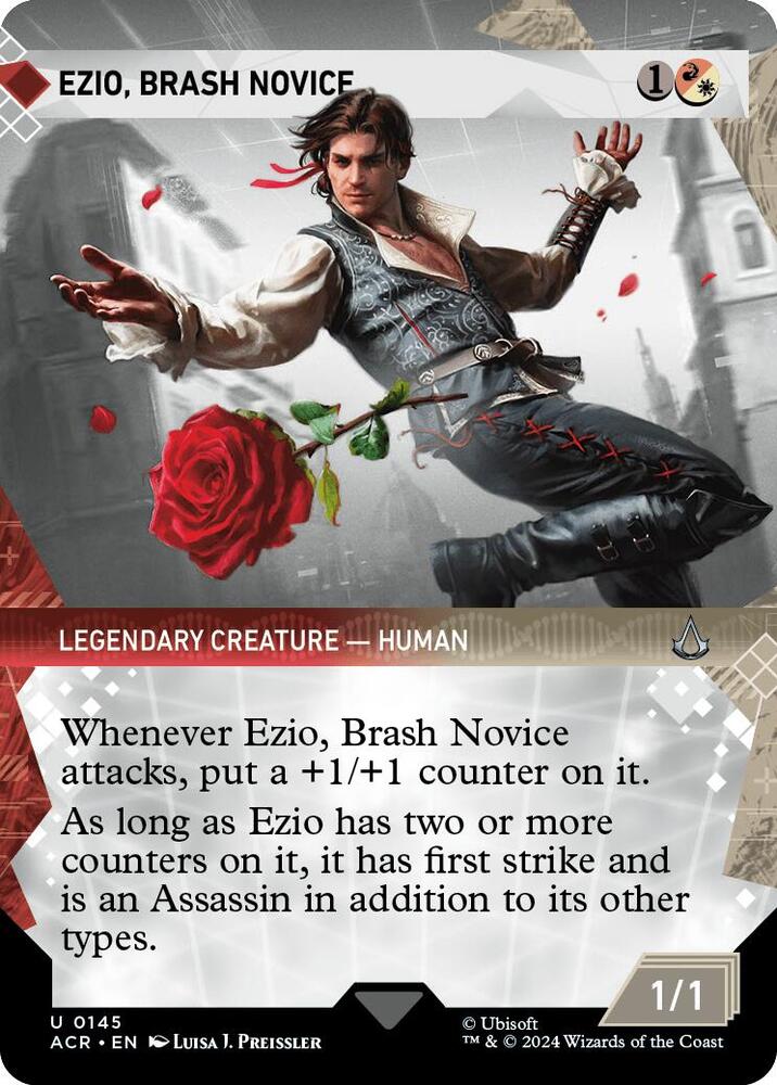 Ezio, Brash Novice 145/110 (Universes Beyond: Assassin's Creed)  - Showcase Foil | Chromatic Games