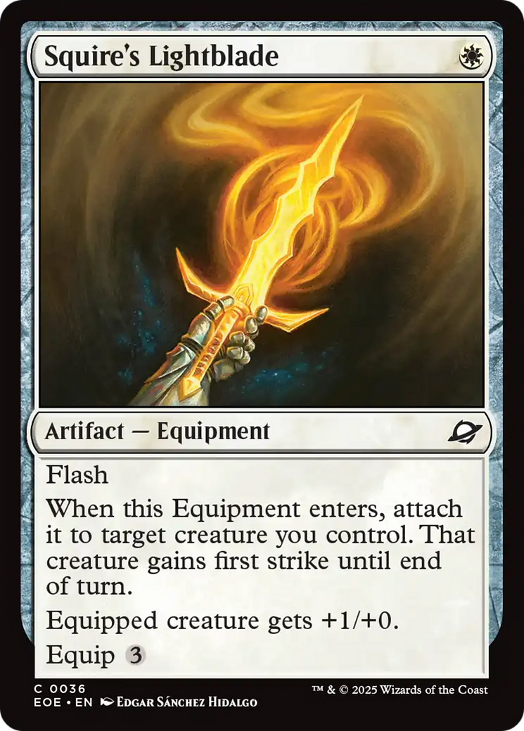 Squire's Lightblade [Edge of Eternities] | Chromatic Games