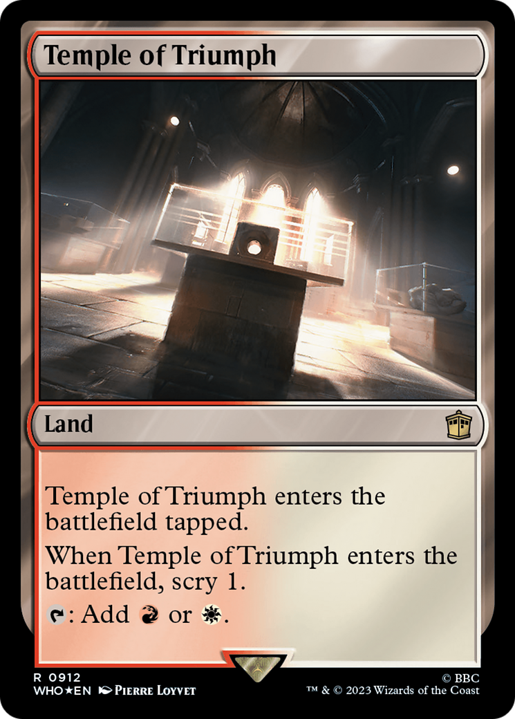 Temple of Triumph (Surge Foil) [Doctor Who] | Chromatic Games