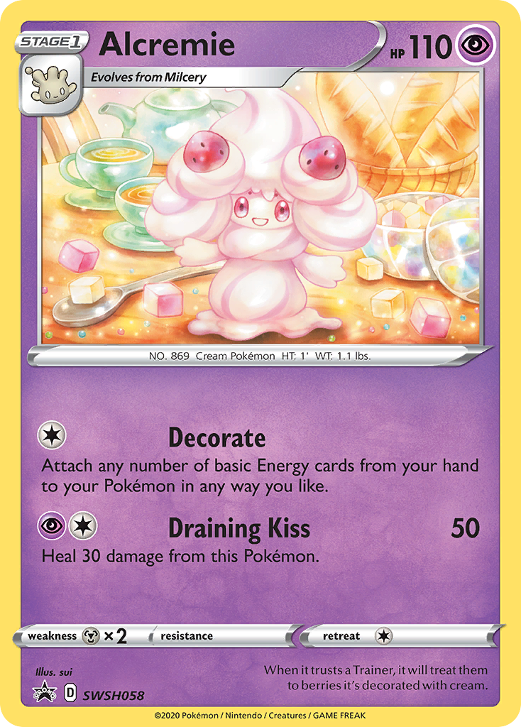 Alcremie (SWSH058) [Sword & Shield: Black Star Promos] | Chromatic Games