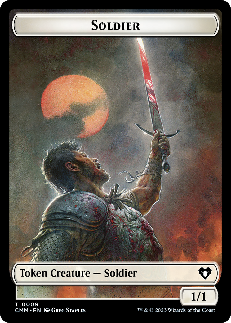 Soldier Token [Commander Masters Tokens] | Chromatic Games