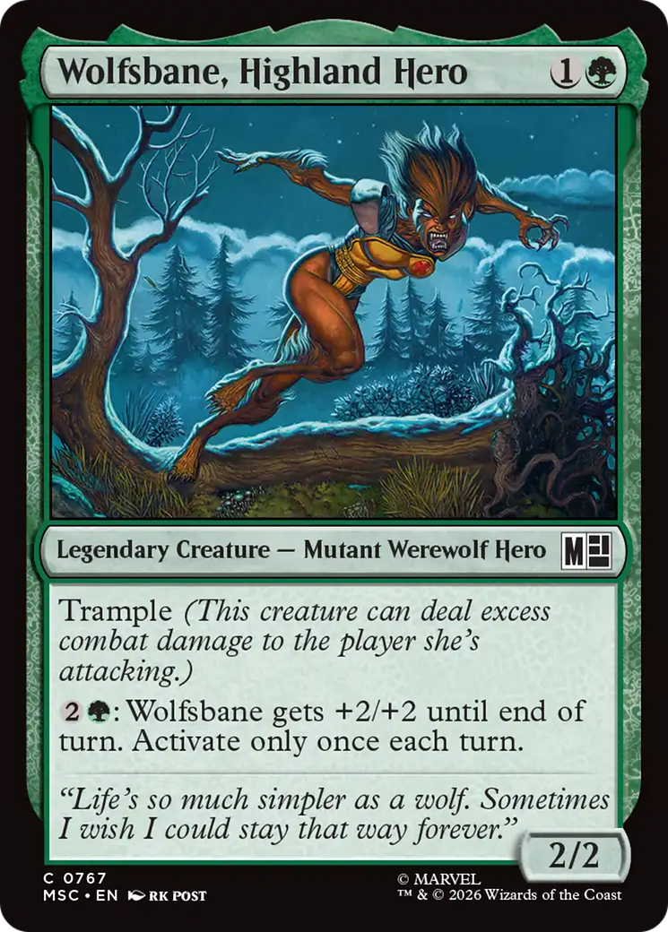 Wolfsbane, Highland Hero [Marvel Super Heroes Commander] | Chromatic Games