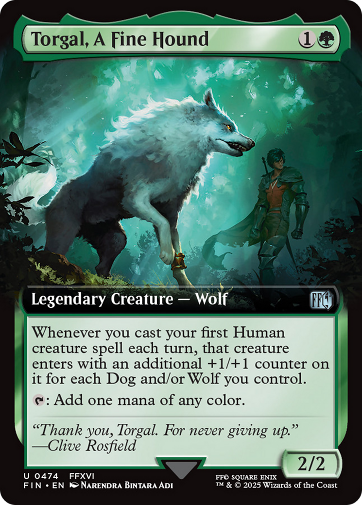 Torgal, A Fine Hound (Extended Art) [FINAL FANTASY] | Chromatic Games