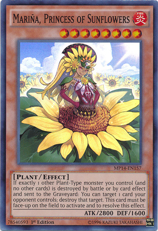 Marina, Princess of Sunflowers [MP14-EN157] Super Rare | Chromatic Games