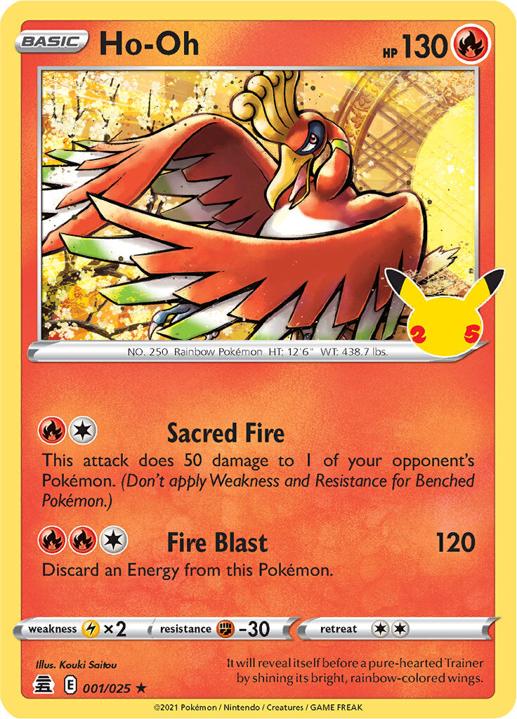 Ho-oh (001/025) [Celebrations: 25th Anniversary] | Chromatic Games