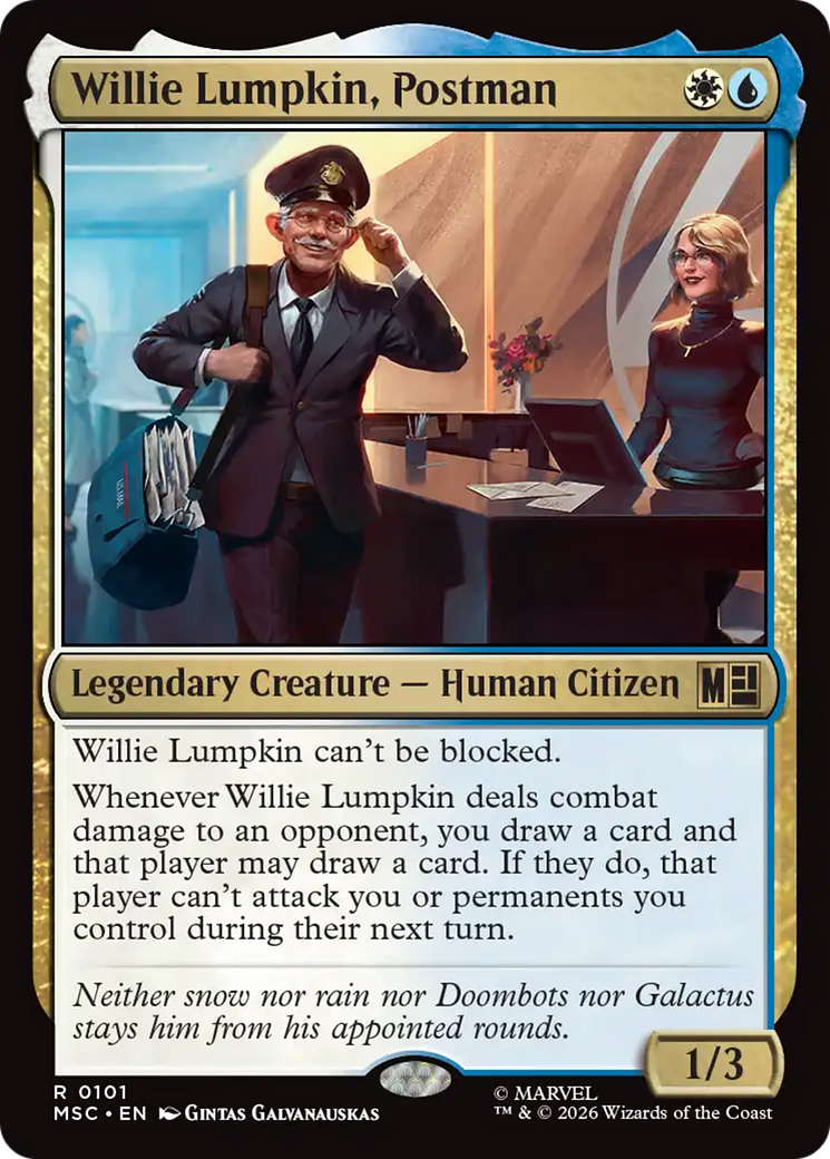 Willie Lumpkin, Postman (Surge Foil) [Marvel Super Heroes Commander] | Chromatic Games