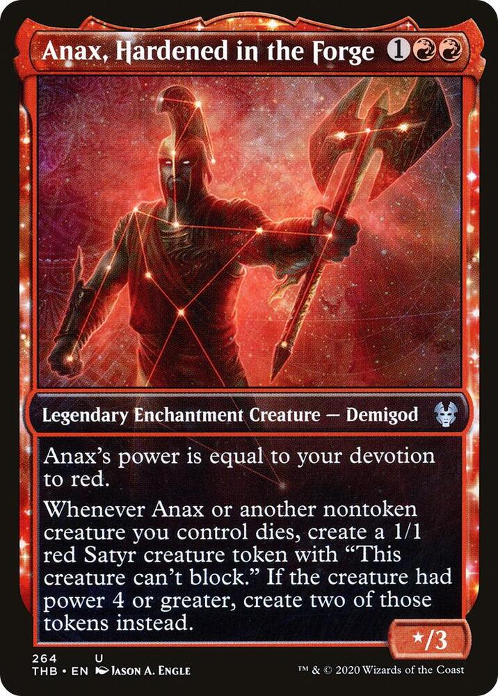 Anax, Hardened in the Forge 264/254 (Theros Beyond Death)  - Showcase Foil | Chromatic Games