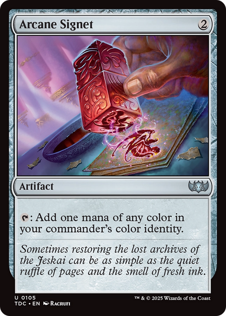 Arcane Signet [Tarkir: Dragonstorm Commander] | Chromatic Games