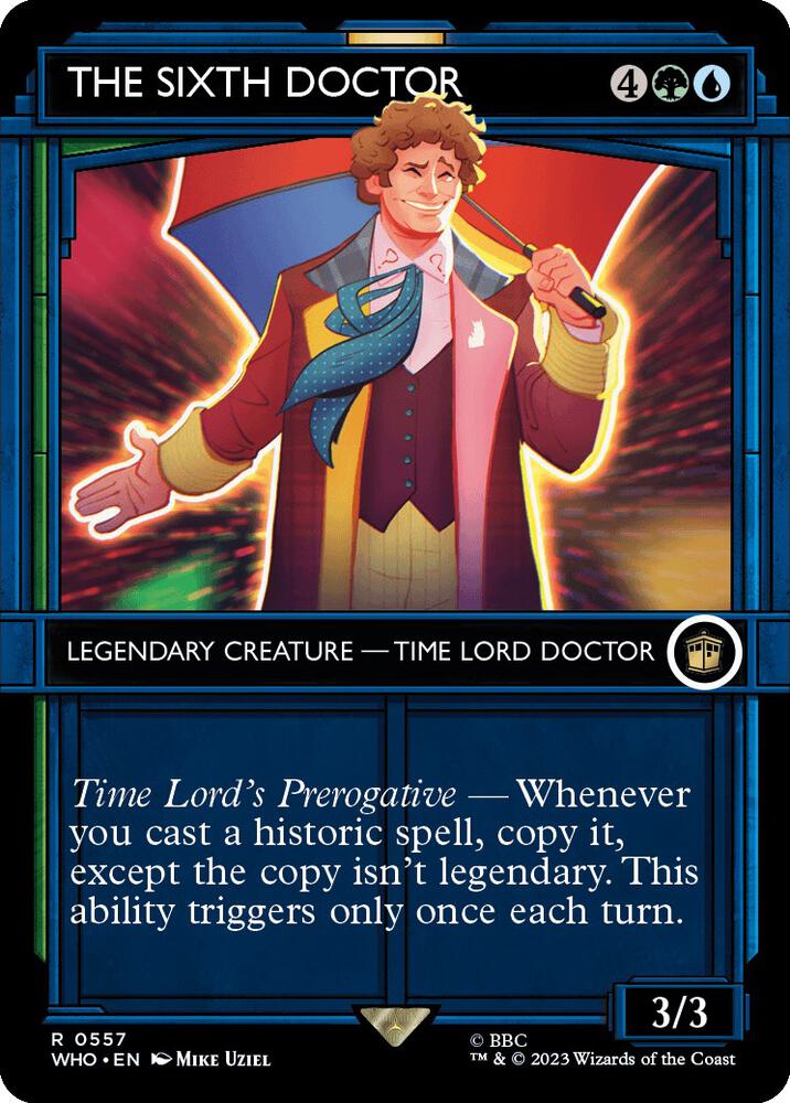 The Sixth Doctor 557/331 (Universes Beyond: Doctor Who)  - Showcase Foil | Chromatic Games