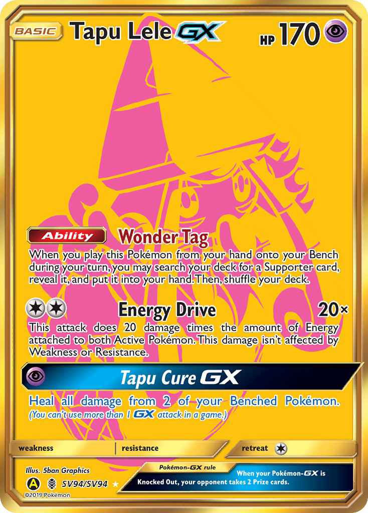 Tapu Lele GX (SV94/SV94) [Sun & Moon: Hidden Fates - Shiny Vault] | Chromatic Games