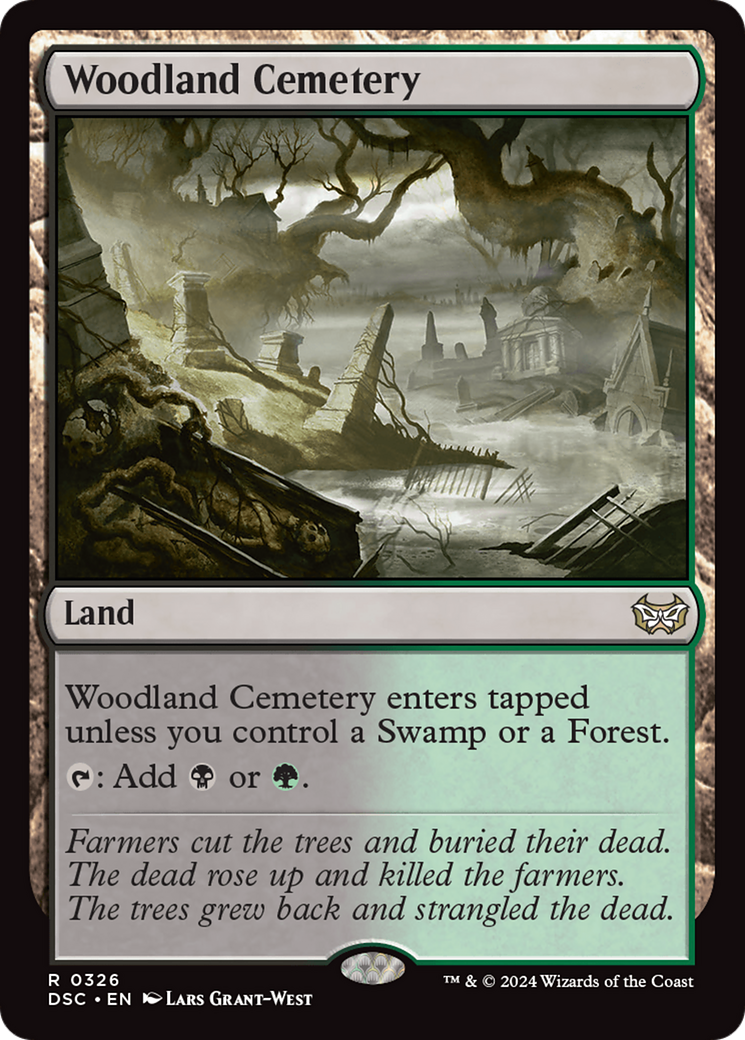 Woodland Cemetery [Duskmourn: House of Horror Commander] | Chromatic Games