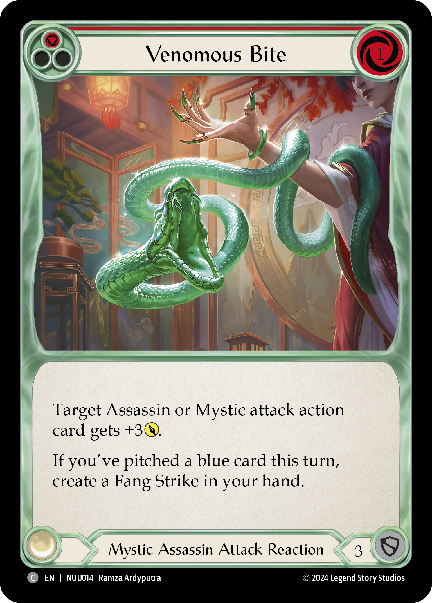 Venomous Bite [NUU014] (Part the Mistveil Nuu Blitz Deck) | Chromatic Games