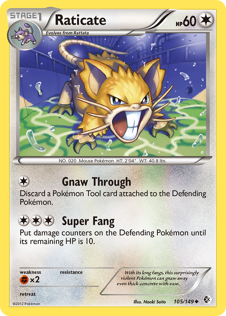 Raticate (105/149) [Black & White: Boundaries Crossed] | Chromatic Games