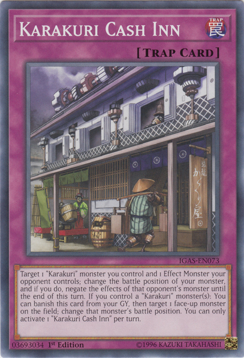 Karakuri Cash Inn [IGAS-EN073] Common | Chromatic Games