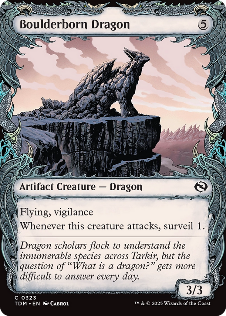 Boulderborn Dragon (Showcase) [Tarkir: Dragonstorm] | Chromatic Games