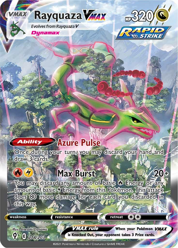 Rayquaza VMAX (218/203) [Sword & Shield: Evolving Skies] | Chromatic Games