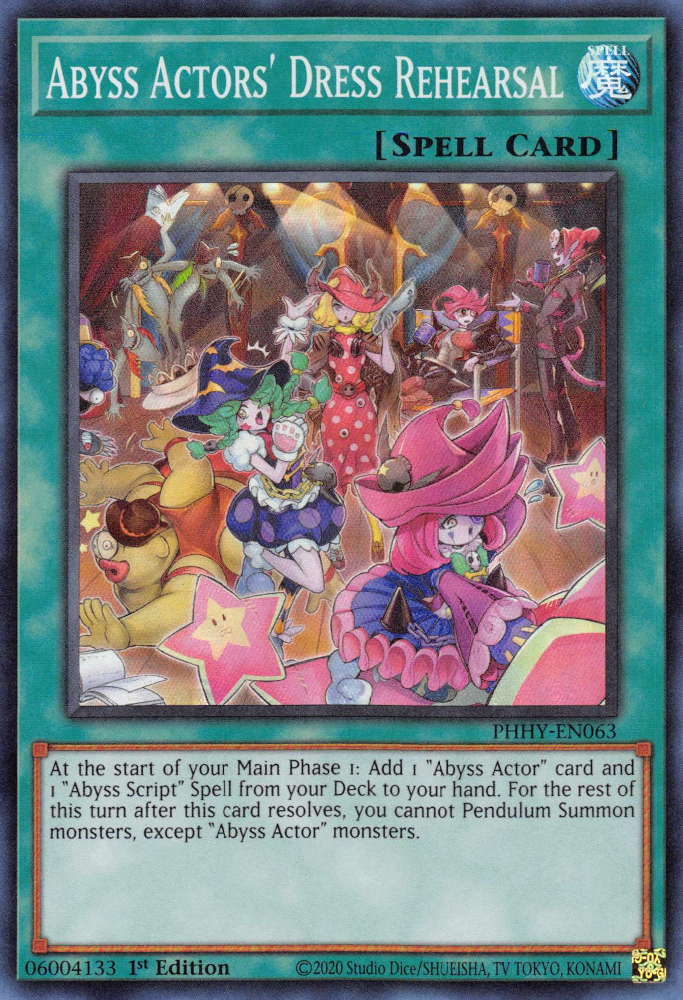 Abyss Actors' Dress Rehearsal [PHHY-EN063] Super Rare | Chromatic Games