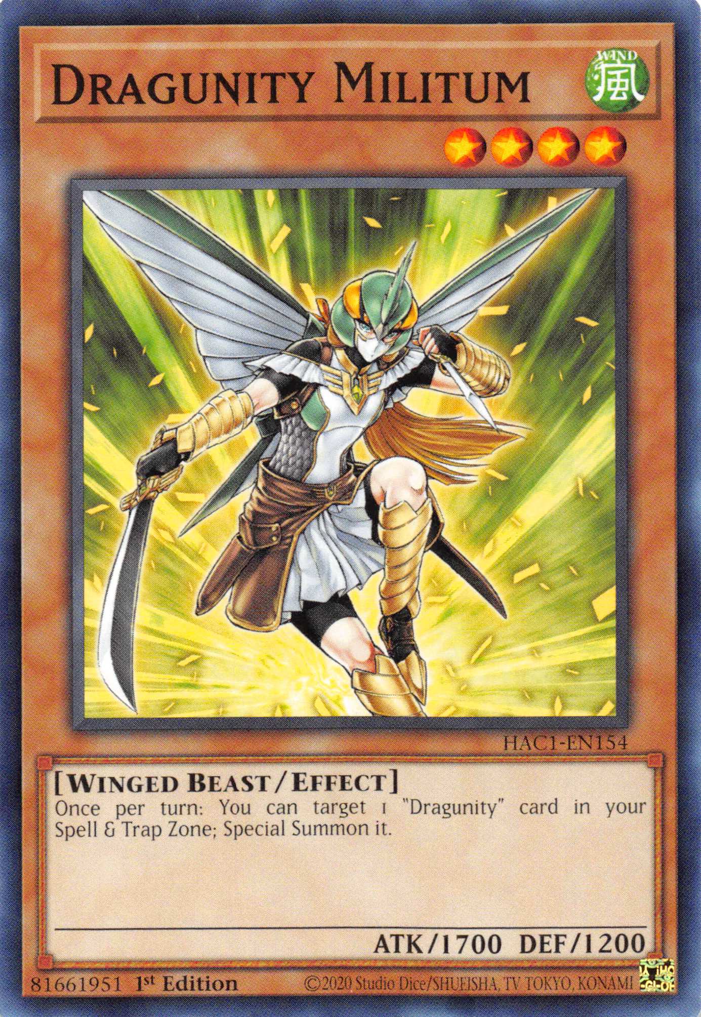 Dragunity Militum [HAC1-EN154] Common | Chromatic Games