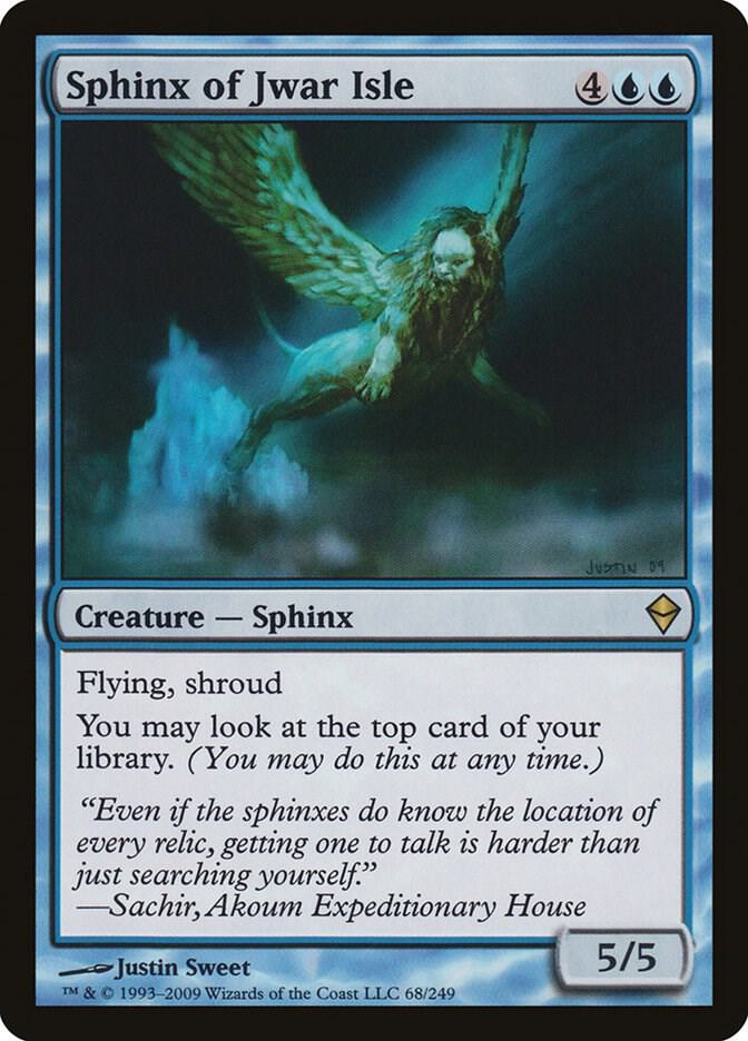 Sphinx of Jwar Isle 68/249 (Zendikar)  - Foil | Chromatic Games