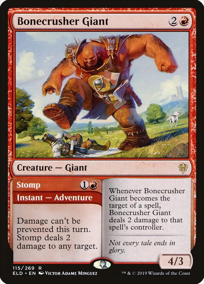 Bonecrusher Giant // Stomp 115 (Throne of Eldraine)  | Chromatic Games
