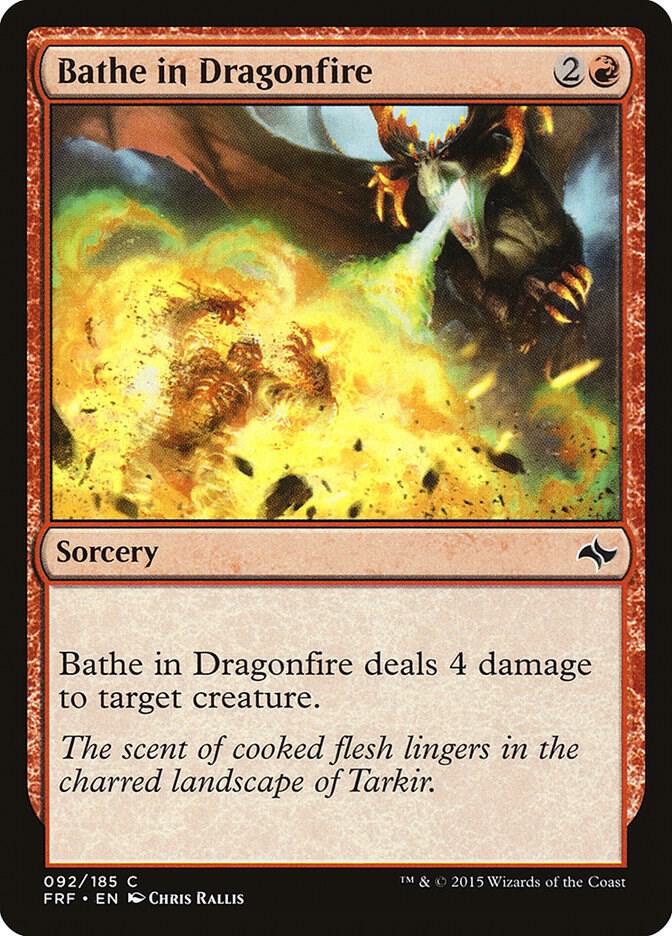 Bathe in Dragonfire 92/185 (Fate Reforged)  | Chromatic Games