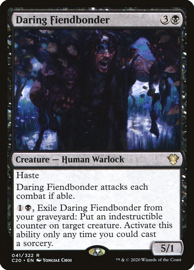 Daring Fiendbonder 41/322 (Commander 2020)  | Chromatic Games