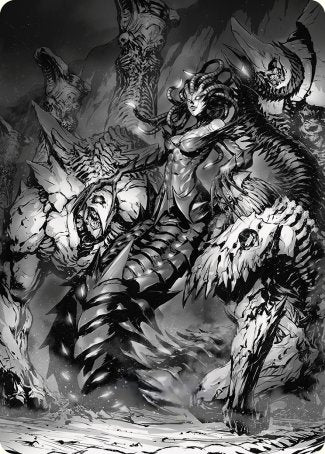 Vraska, Betrayal's Sting Art Card [Phyrexia: All Will Be One Art Series] | Chromatic Games