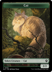 Elemental // Cat Double-Sided Token [Bloomburrow Commander Tokens] | Chromatic Games