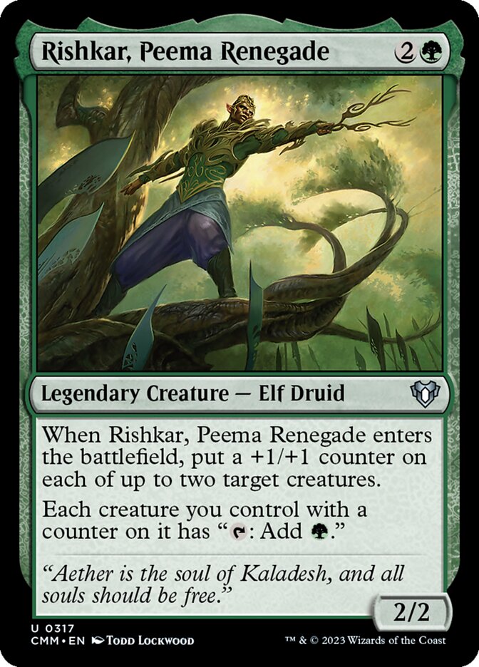 Rishkar, Peema Renegade 317/451 (Commander Masters)  | Chromatic Games
