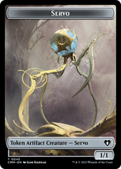 Servo // Elephant Double-Sided Token [Commander Masters Tokens] | Chromatic Games