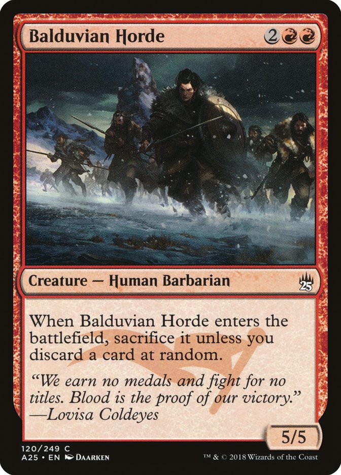 Balduvian Horde 120/249 (Masters 25)  | Chromatic Games
