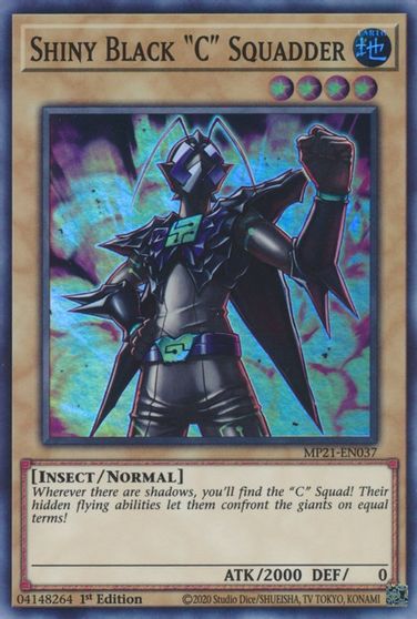 Shiny Black C Squadder [MP21-EN037] Super Rare | Chromatic Games