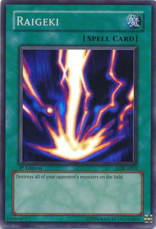 Raigeki [LOB-A053] Super Rare | Chromatic Games