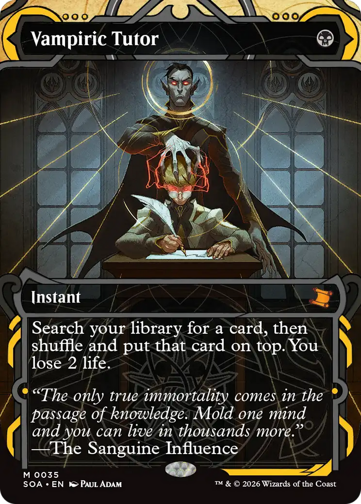 Vampiric Tutor [Secrets of Strixhaven: Mystical Archive] | Chromatic Games