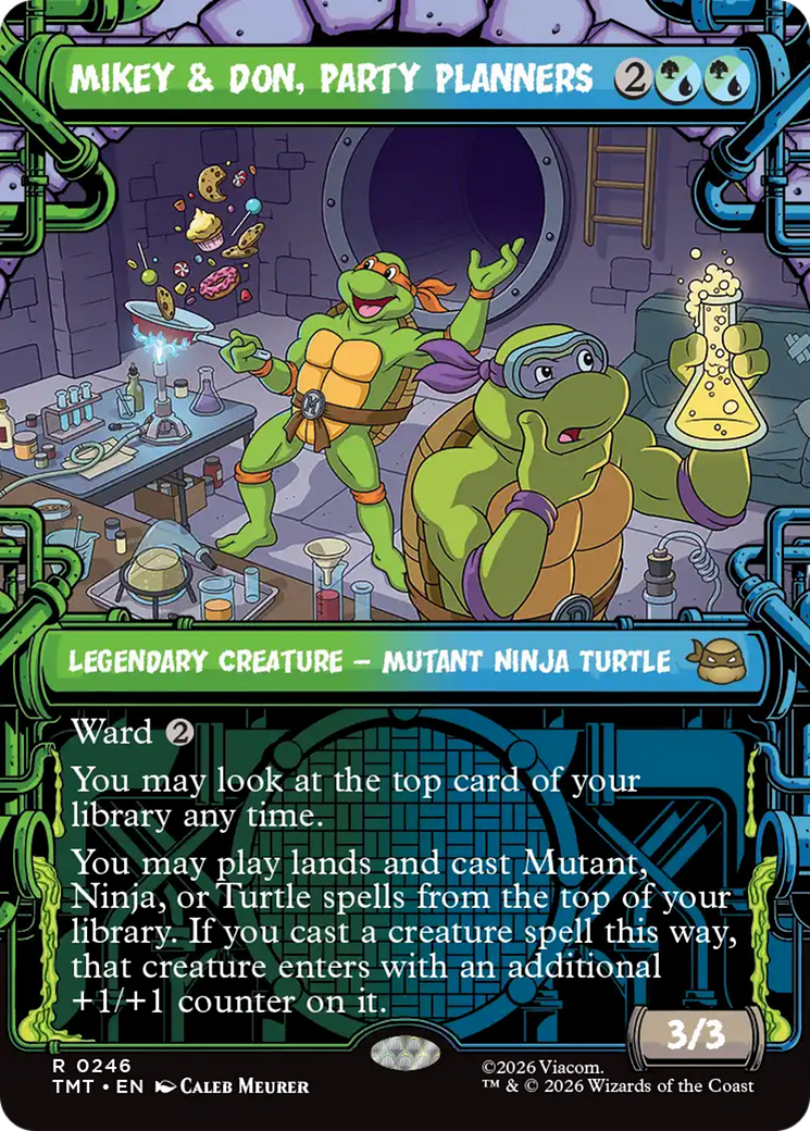 Mikey & Don, Party Planners (Showcase) [Teenage Mutant Ninja Turtles] | Chromatic Games