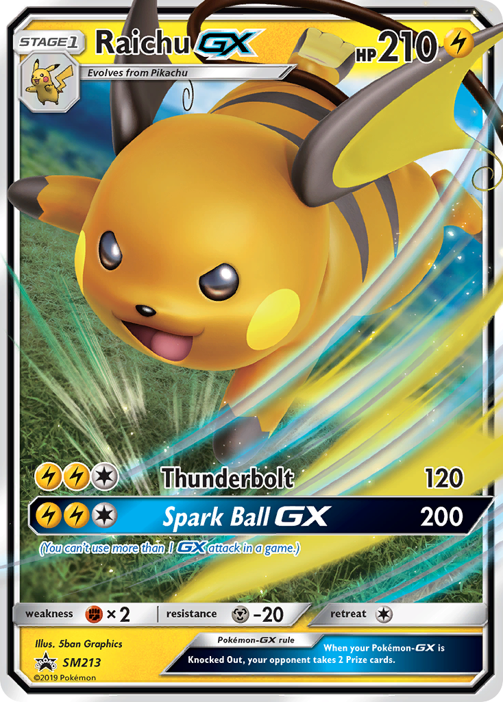 Raichu GX (SM213) [Sun & Moon: Black Star Promos] | Chromatic Games