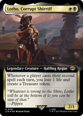 Lotho, Corrupt Shirriff (Extended Art) (Surge Foil) [The Lord of the Rings: Tales of Middle-Earth] | Chromatic Games