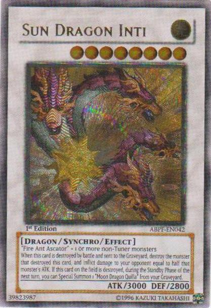 Sun Dragon Inti [ABPF-EN042] Ultimate Rare | Chromatic Games