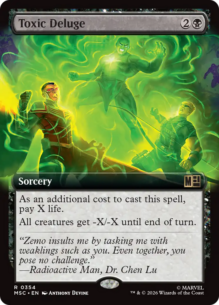 Toxic Deluge (Extended Art) [Marvel Super Heroes Commander] | Chromatic Games