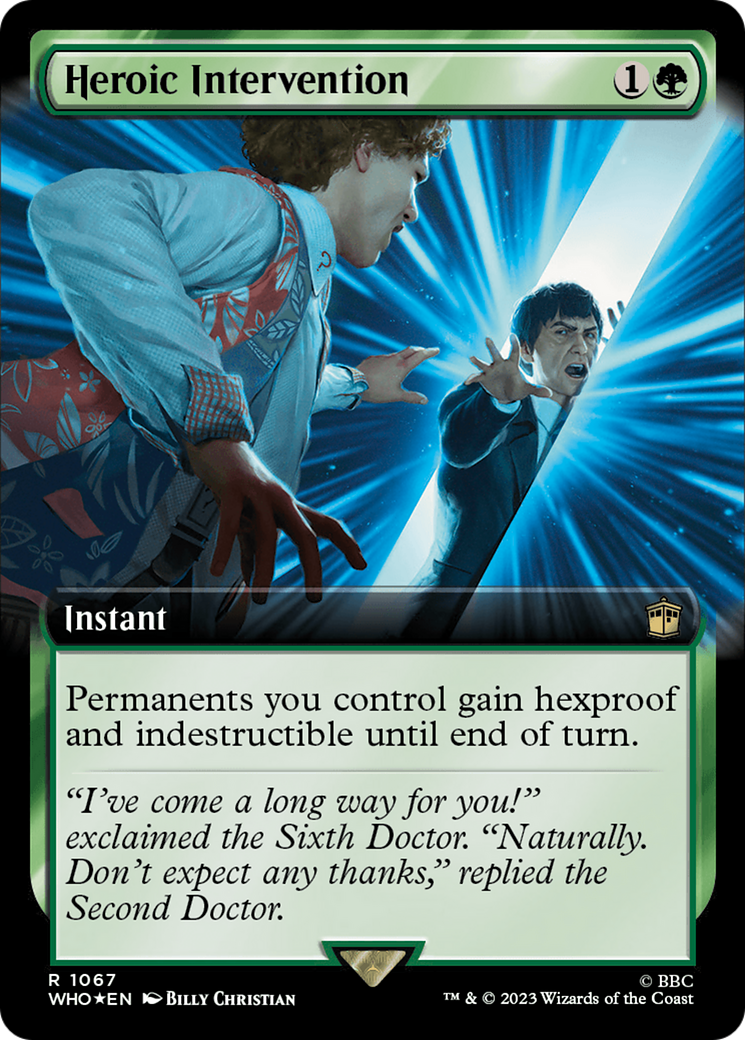 Heroic Intervention (Extended Art) (Surge Foil) [Doctor Who] | Chromatic Games