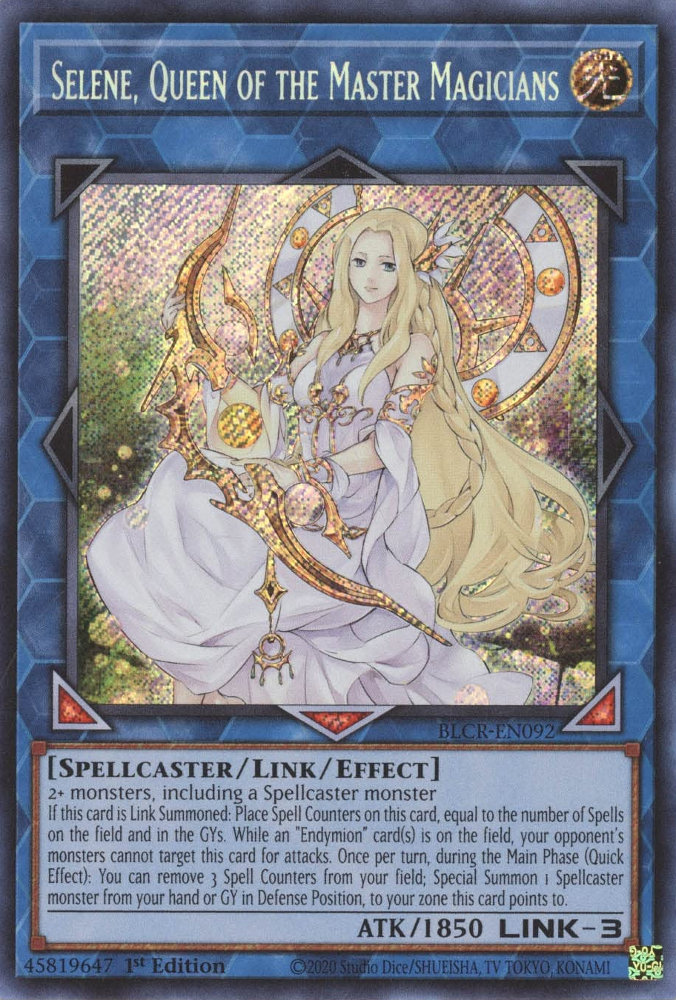 Selene, Queen of the Master Magicians [BLCR-EN092] Secret Rare | Chromatic Games