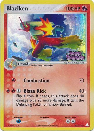 Blaziken (20/110) (Stamped) [EX: Holon Phantoms] | Chromatic Games