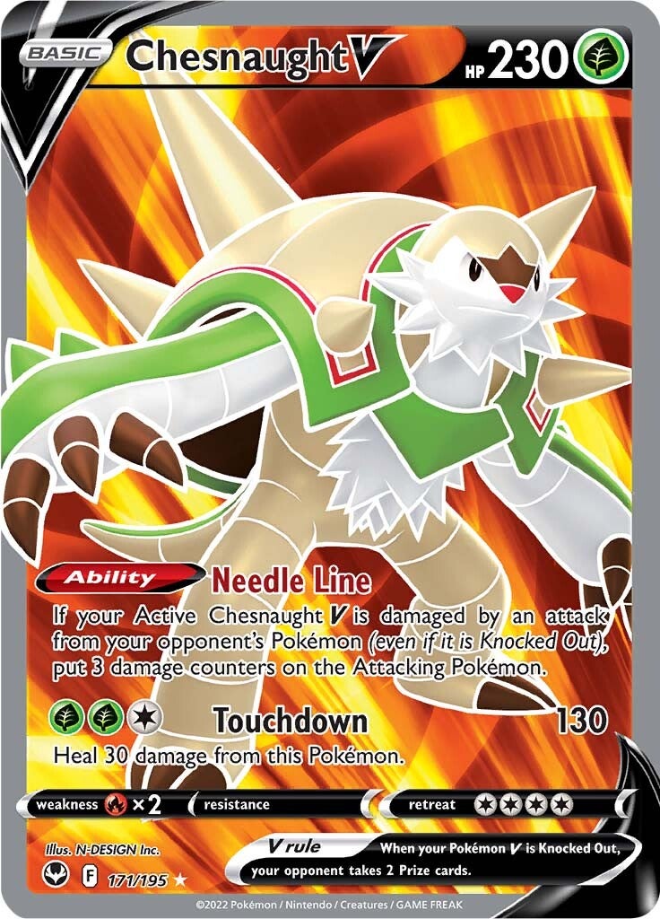 Chesnaught V (171/195) [Sword & Shield: Silver Tempest] | Chromatic Games